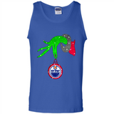 GRINCH HAND HOLDING EDMONTON OILERS GLITTER CHRISTMAS PINGPONG