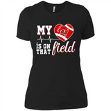 Tampa Bay Buccaneers Football My Heart is on that Field - Ladies' Boyfriend T-Shirt