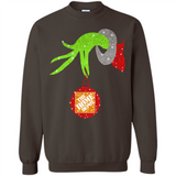 Grinch hand holding Logo HomeDepot Glitter Christmas - Sweatshirt
