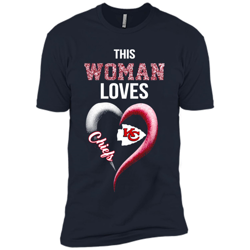 This Woman love Chiefs NFL football team - Premium Short Sleeve T-Shirt