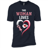 This Woman love Chiefs NFL football team - Premium Short Sleeve T-Shirt