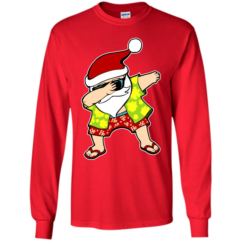 Dabbing Santa Christmas In July 1 - Long Sleeve T-Shirt