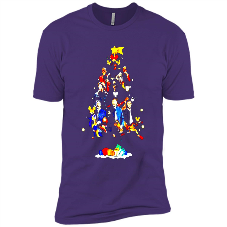 JOHN LENNON CHRISTMAS TREE - Premium Short Sleeve T-Shirt
