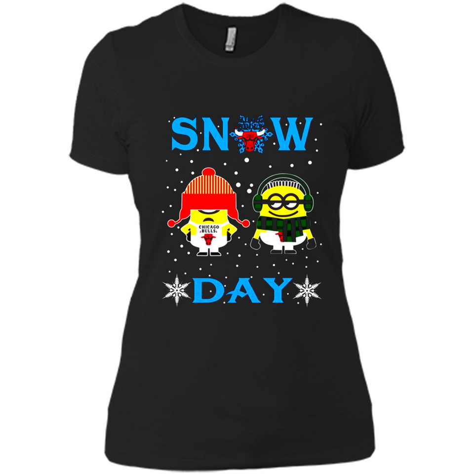 Snow Day Shirt For Chicago Bulls Vs Minion Fans pingpong