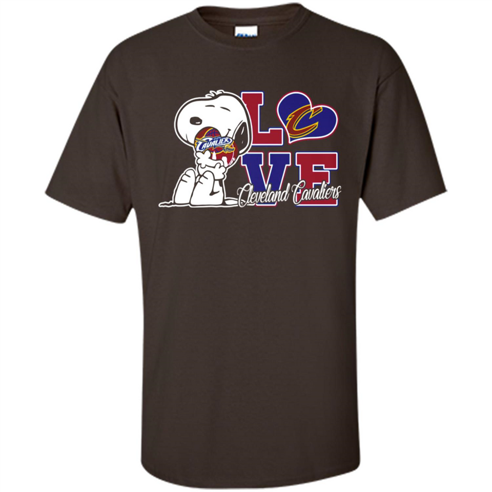 Snoopy loves NBA Cleveland Cavaliers - Shirt