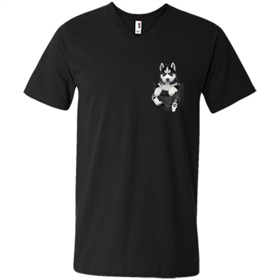 Husky Pocket - Men's V-Neck