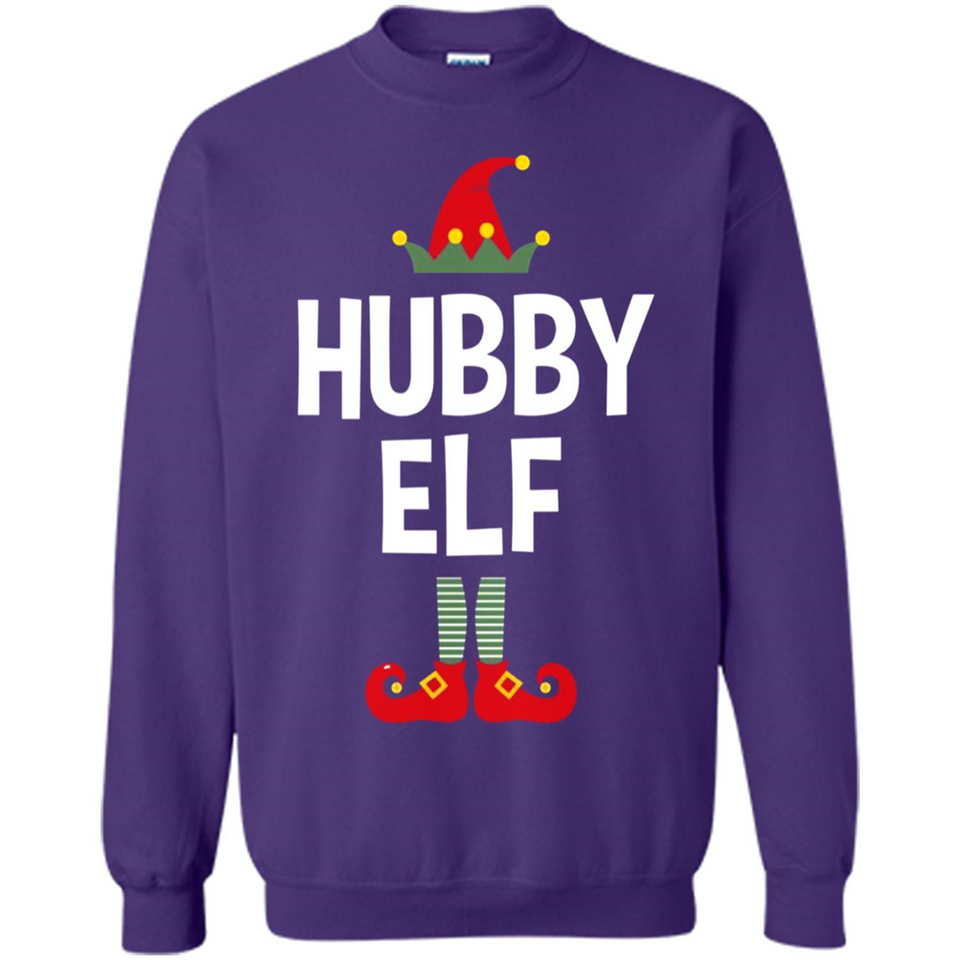 Hubby Elf Shirt - Family Matching Christmas Pajamas - Sweatshirt
