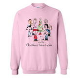 Snoopy Christmas Time Is Here Sporty T-Shirt - Sweatshirt