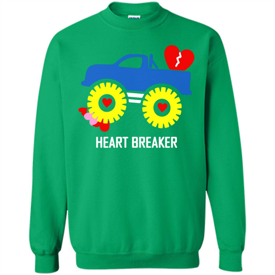HEART BREAKER BLUE MONSTER TRUCK VALENTINE'S DAY