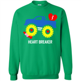 HEART BREAKER BLUE MONSTER TRUCK VALENTINE'S DAY