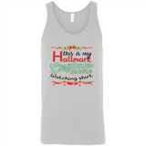 This My Movies Hallmark-Christmas Loves Is T-Shirt - Canvas Unisex Tank