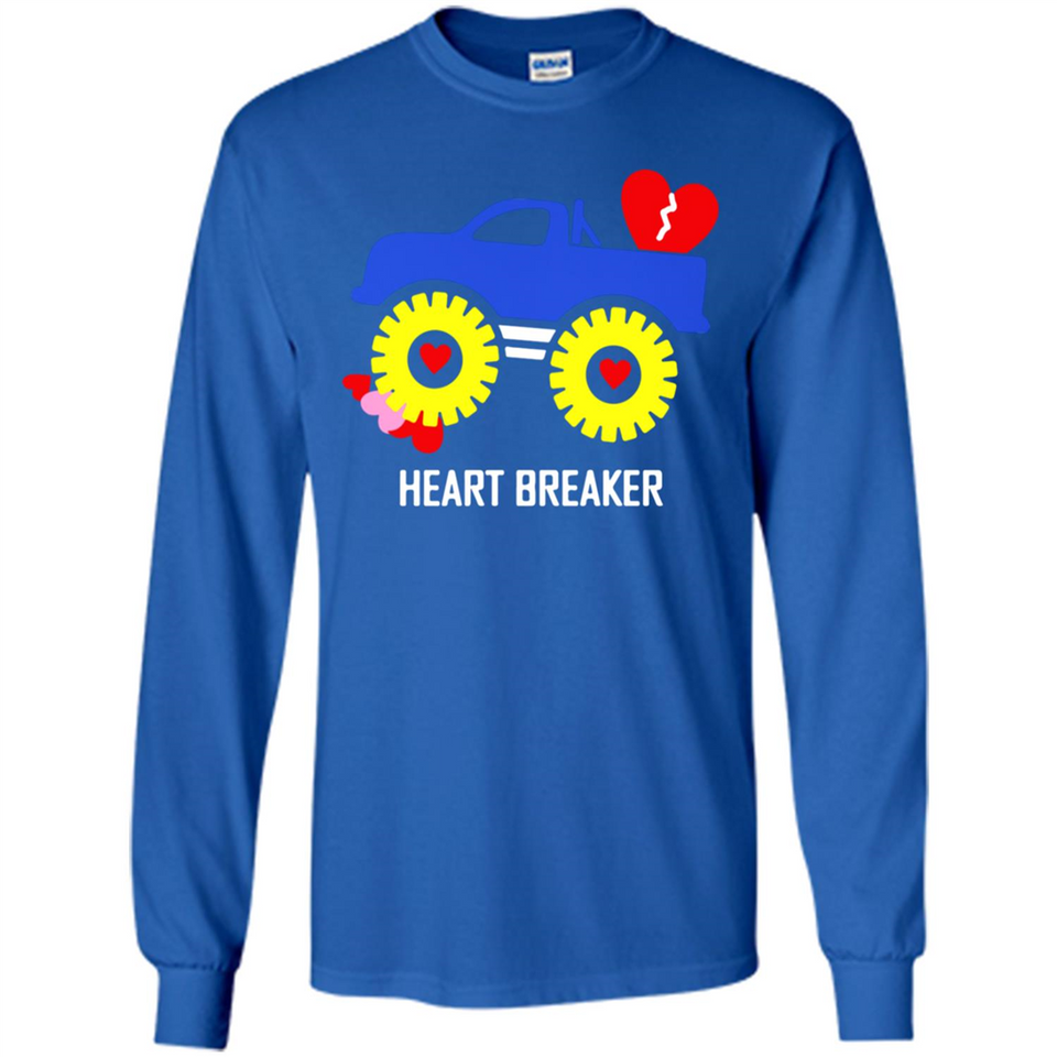 HEART BREAKER BLUE MONSTER TRUCK VALENTINE'S DAY