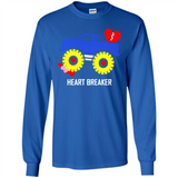 HEART BREAKER BLUE MONSTER TRUCK VALENTINE'S DAY