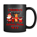 Never Underestimate A May Woman Watches Hallmark Movies Sweatshirt PINGPONG