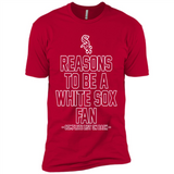 Reasons to be a Chicago White Sox Fan Complete List on Back - Premium Short Sleeve T-Shirt