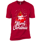 Merry Christmas Pig s - Premium Short Sleeve T-Shirt