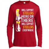 Shirt For Dr Seuss Cat And Pittsburgh Steelers Fans - Canvas Long Sleeve T-Shirt