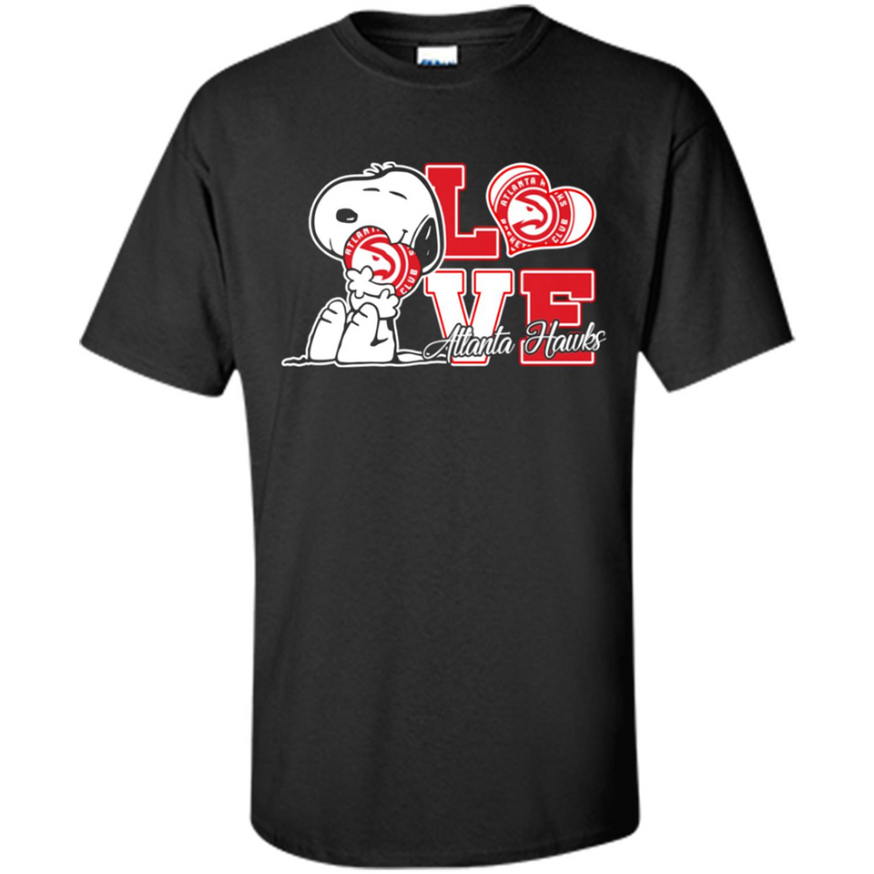 Snoopy loves NBA Atlanta Hawks - Shirt