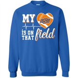 Oklahoma State Cowboys Football My Heart is on that Field - Sweatshirt