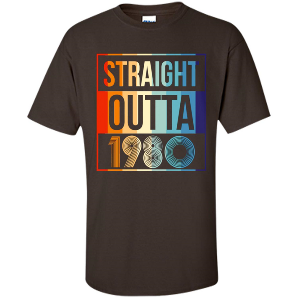 Retro Straight Outta 1980 38 Years Old - Shirt