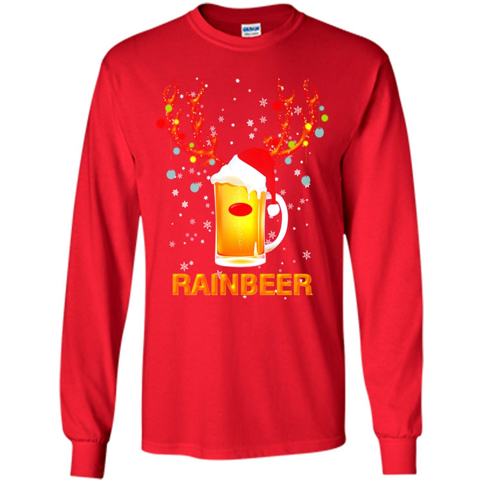 Rainbeer Funny Reindeer Beer Lover