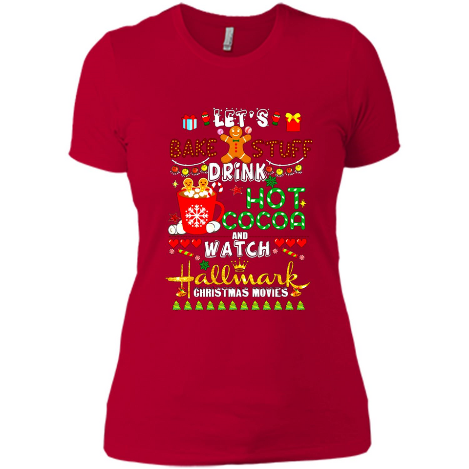 Let's Bake Stuff Drink Hot Cocoa Hallmark-Christmas Movies Sweatshirt PINGPONG