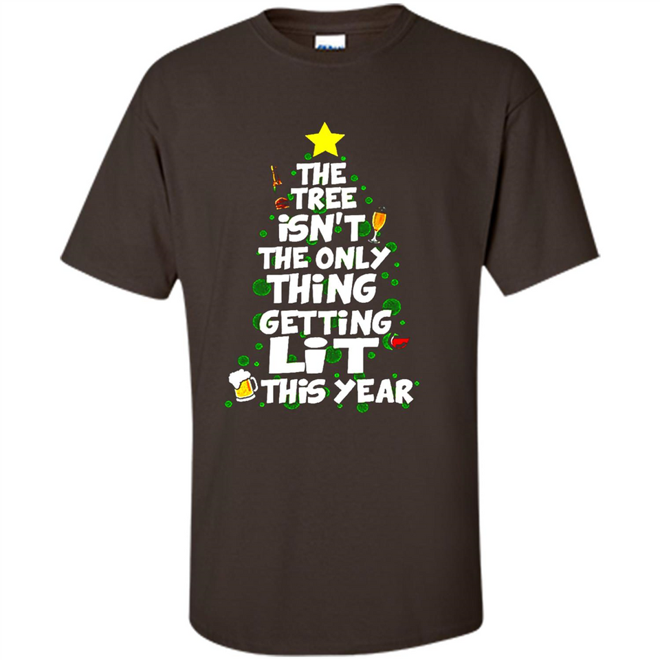 Funny Christmas Tree Drinking Sweatshirt Adult Boozy Festive - Shirt