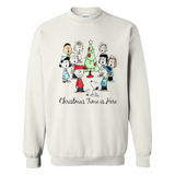 Snoopy Christmas Time Is Here Sporty T-Shirt - Sweatshirt