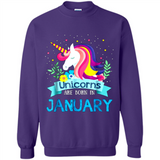 Unicorns are born in January Birthday Rainbow Gift Custom Ultra Cotton