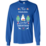 This Paralegal Loves Christmas Tree Shirt with Snowman