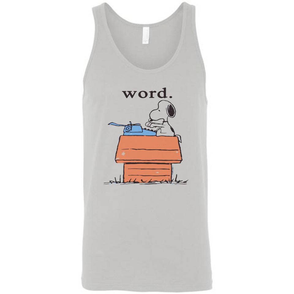 Snoopy Word - Canvas Unisex Tank