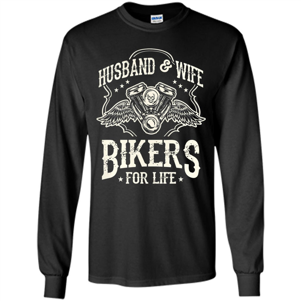 Husband & Wife Biker For Life Couple