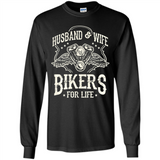 Husband & Wife Biker For Life Couple