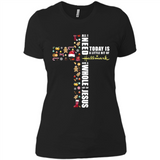 All I need today is a little bit of Hallmark and a whole lot of Jesus - Ladies' Boyfriend T-Shirt