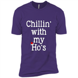 Chillin With My Ho's Funny - Premium Short Sleeve T-Shirt
