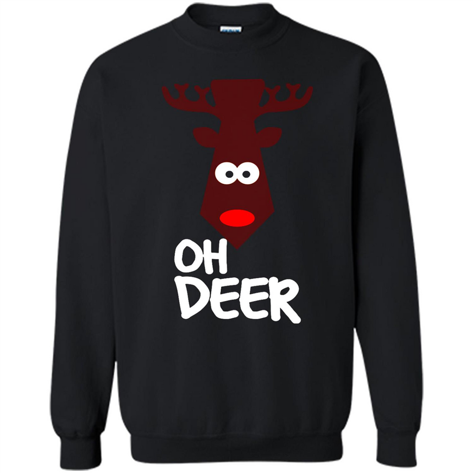 Oh Deer Christmas Reindeer Black mugs PINGPONG - Sweatshirt