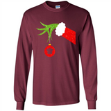 Funny Grinch Hand Holding Chef Ornament Christmas PING PONG