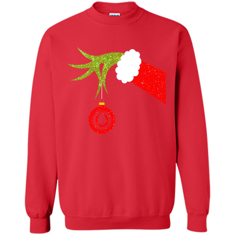 Funny Grinch Hand Holding Oiler Ornament Christmas PING PONG