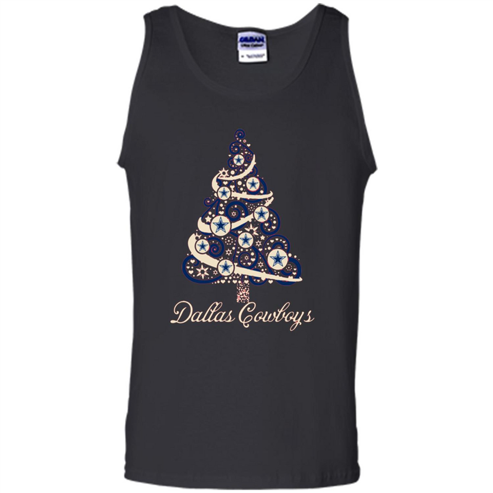 Dallas Cowboys NFL Football Team Logo Christmas Tree T-Shirt - Tank Top